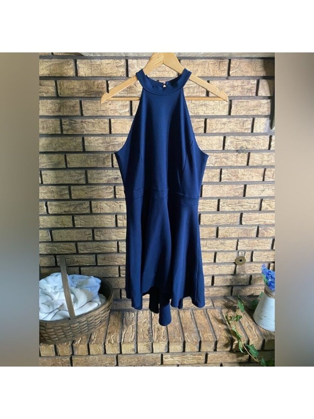 Navy blue dress‎